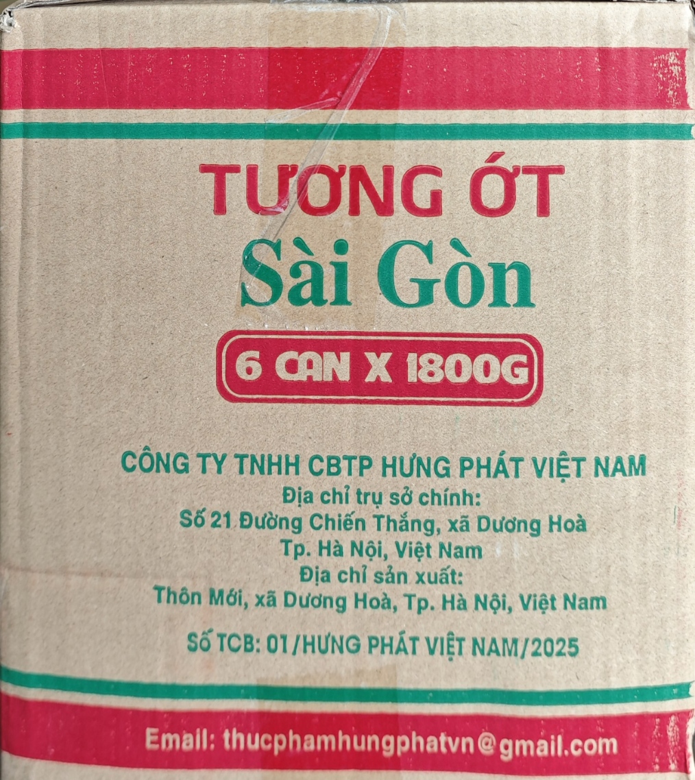 Tương Ớt Sài Gòn Hưng Phát Cay Ngon Đặc Biệt - Chai 1.9L