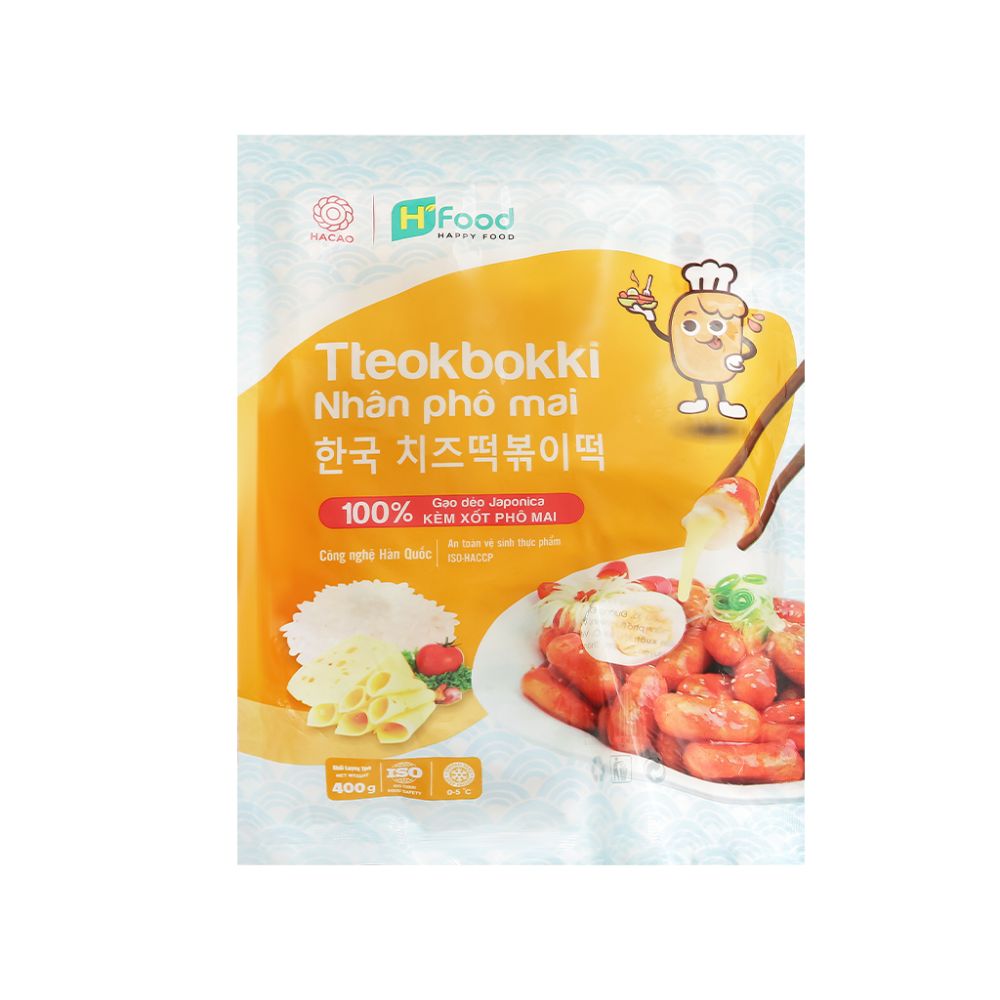 Tteokbokki H'food nhân phô mai kèm sốt 400g