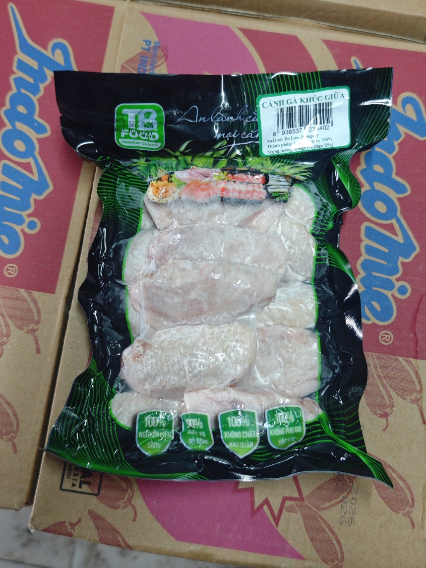 Cánh Gà Khúc Giữa TBFood (Khay 650g) – "Siêu Phẩm" Cho Menu Gà Rán & Đồ Nhắm