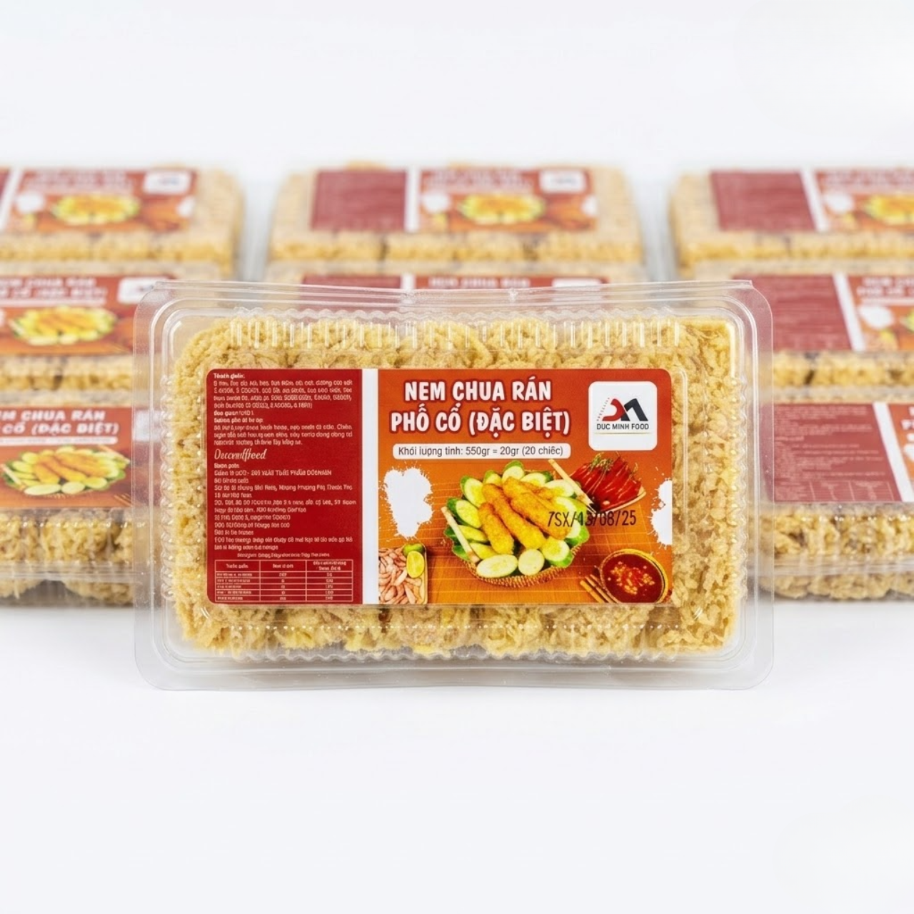 Nem Chua Rán Phố Cổ Đặc Biệt Đức Minh 550g (20 Chiếc)