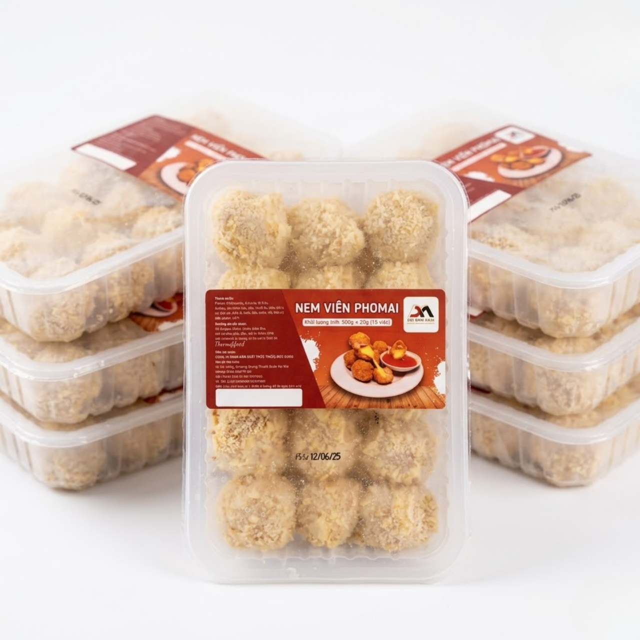 Nem Viên Phô Mai Đức Minh 500g (15 viên)