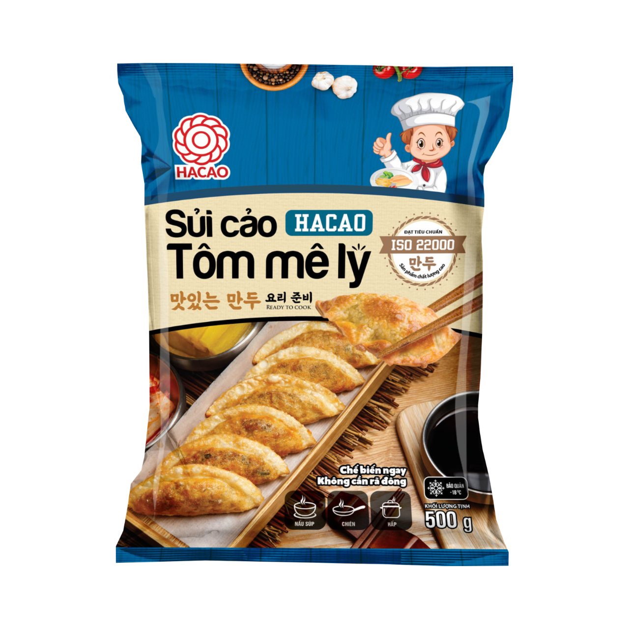 Sủi Cảo Hacao Nhân Tôm Mê Ly – Gói 500g