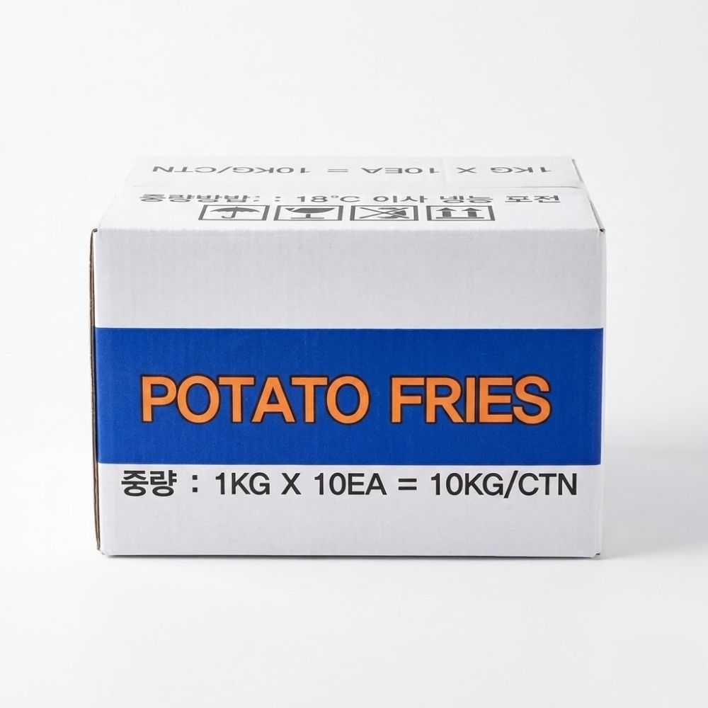 Khoai Tây Cọng 7x7 Nongwoo (Gói 1kg) – Giòn Rụm, Vàng Ươm, Chuẩn Vị Fast Food