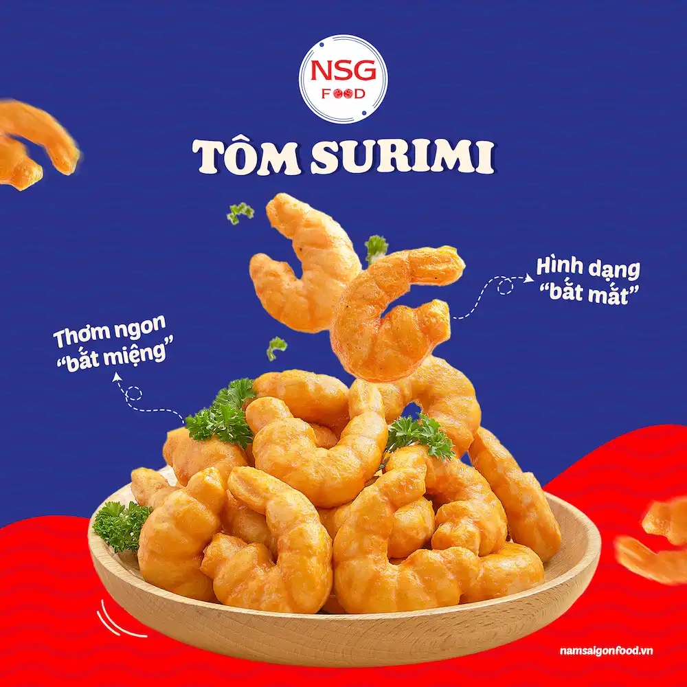 Chả Tôm Định Hình Surimi Ô Ngon 500g (31 Con)