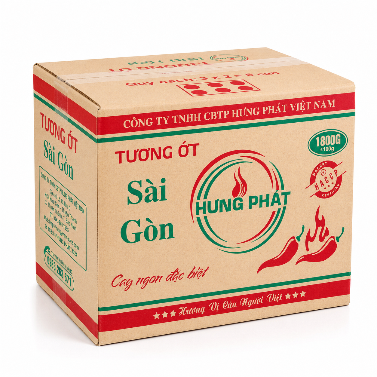 Tương Ớt Sài Gòn Hưng Phát Cay Ngon Đặc Biệt - Chai 1.9L