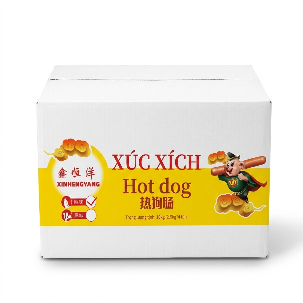 Xúc Xích Hotdog Dạng Bi XHY – Túi 2.5kg (Hàng Nhập Khẩu Chính Ngạch)