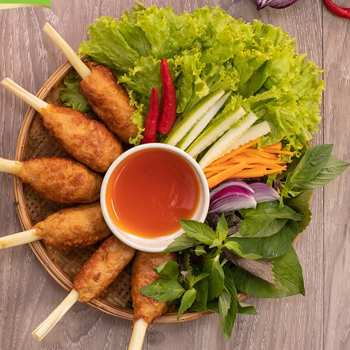 Chạo Cá Bọc Sả Phúc Đạt 500g (21 Chiếc)