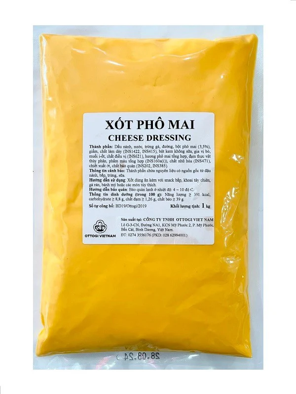 Xốt Phô Mai OTOKI – Túi 1kg (Vị Béo Ngậy Thượng Hạng)