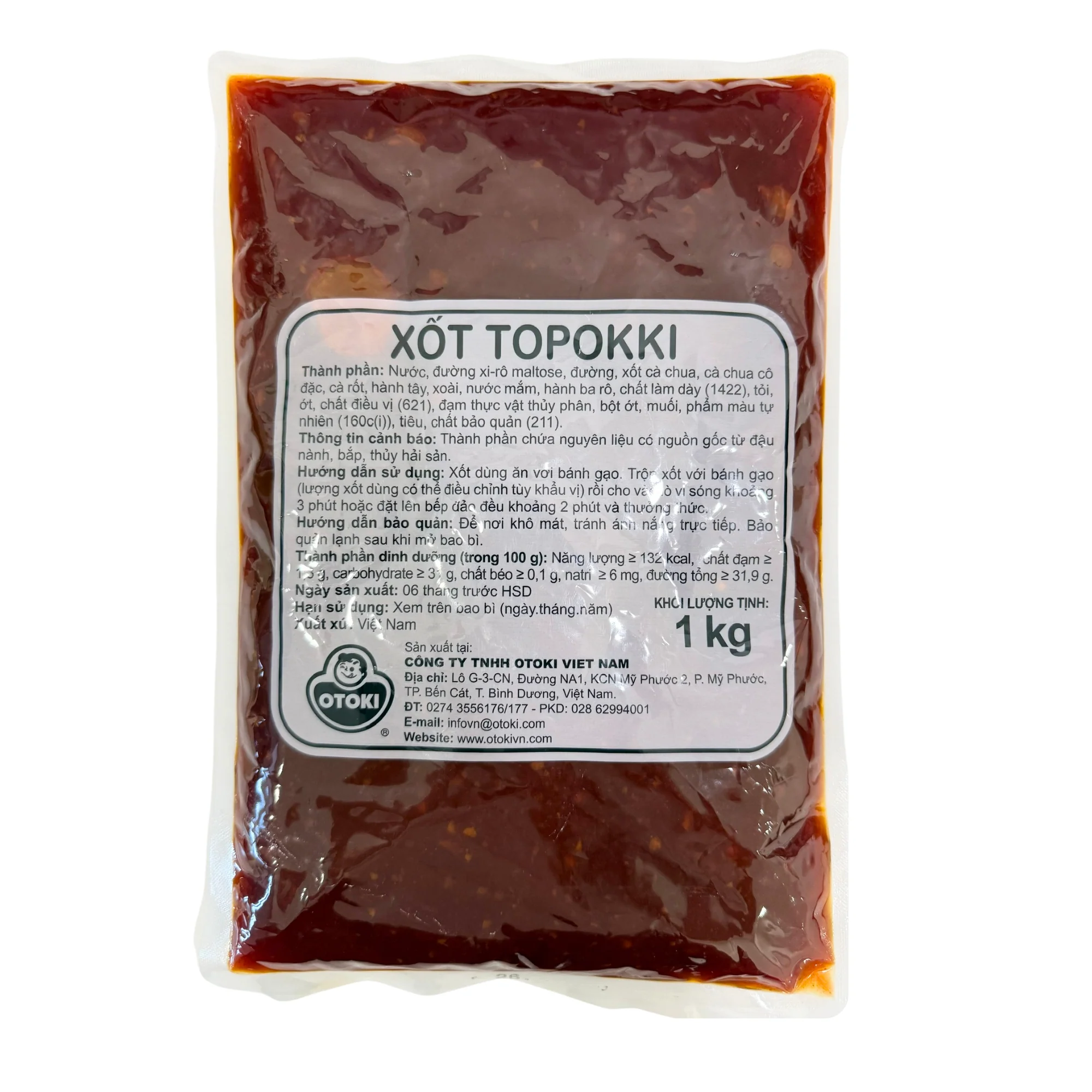 Xốt Topokki OTOKI – Túi 1kg (Vị Cay Ngọt Chuẩn Hàn)