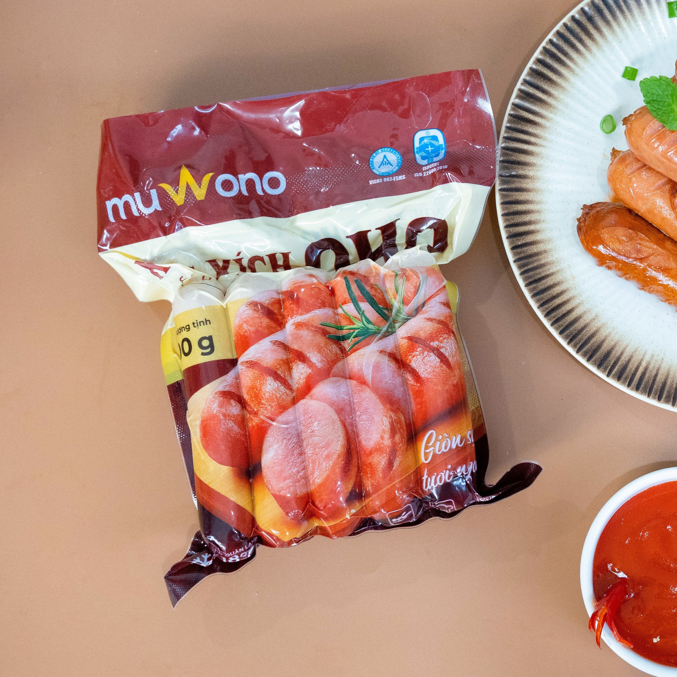 Xúc xích OHO Muwono 500g (10 chiếc)