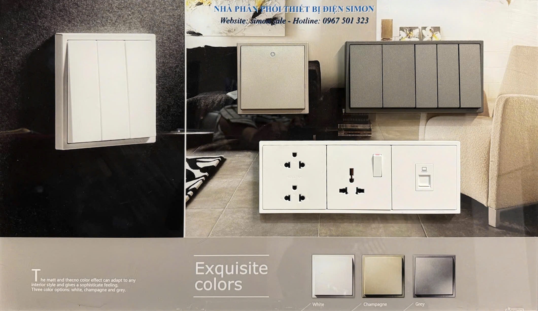Bảng giá Catalogue công tắc ổ cắm Simon Series I7 mới nhất