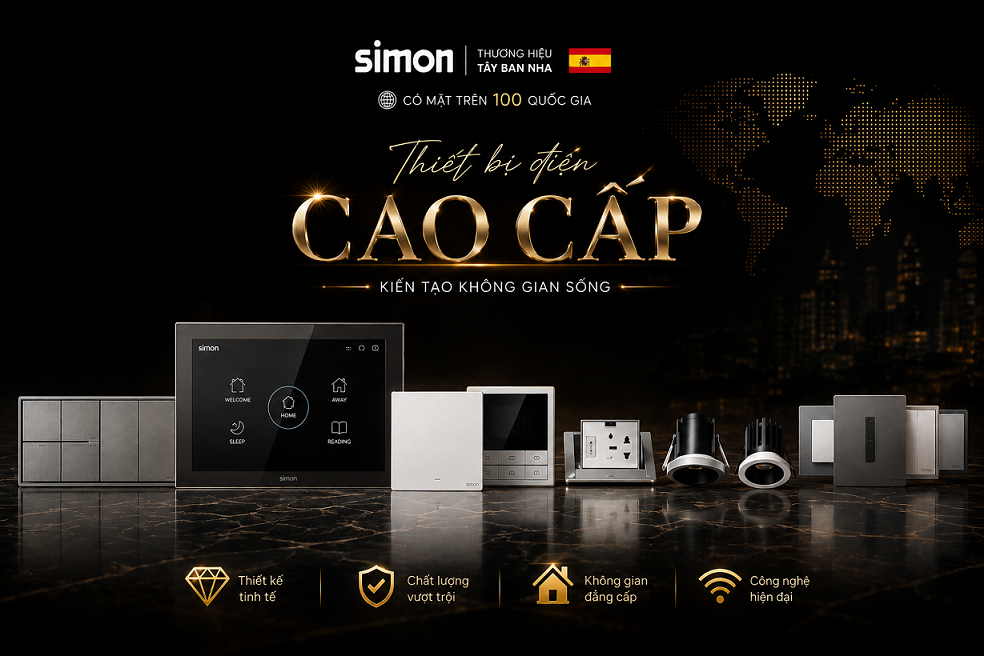 Thiết bị điện simon - Phân phối chính hãng thiết bị điện Simon