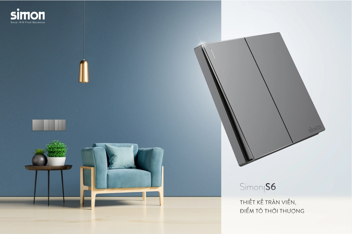 Thiết bị điện cao cấp simon nhập khẩu Simon series S6