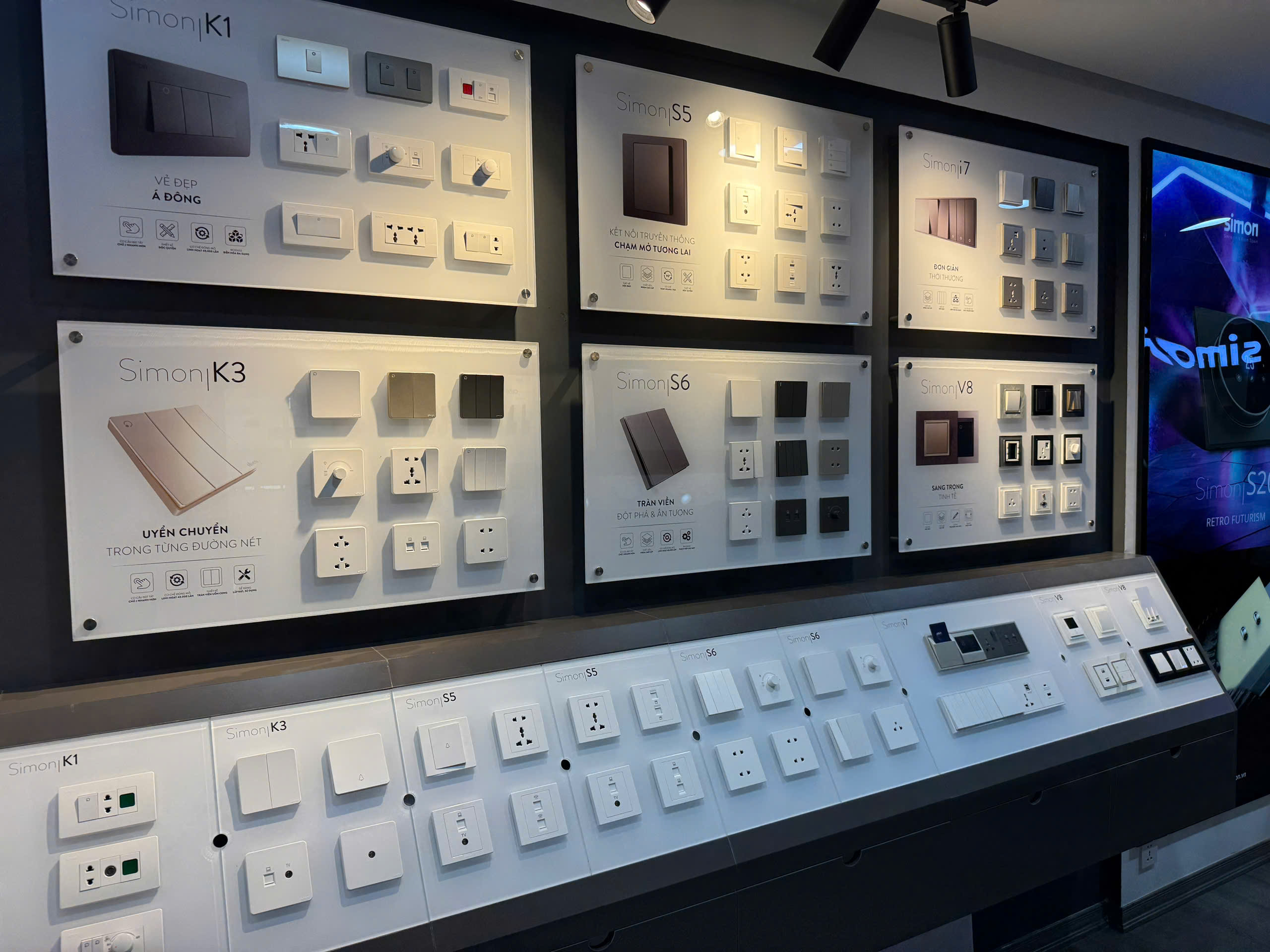 Showroom thiết bị điện Simon chính hãng - Địa điểm mua công tắc ổ cắm Simon uy tín
