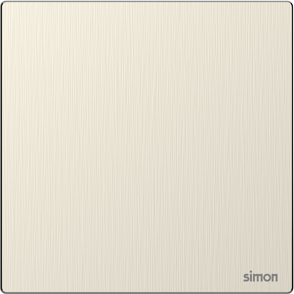 Công tắc trung gian đơn màu Gold vàng mặt kim loại Simon M7 661026M-2C