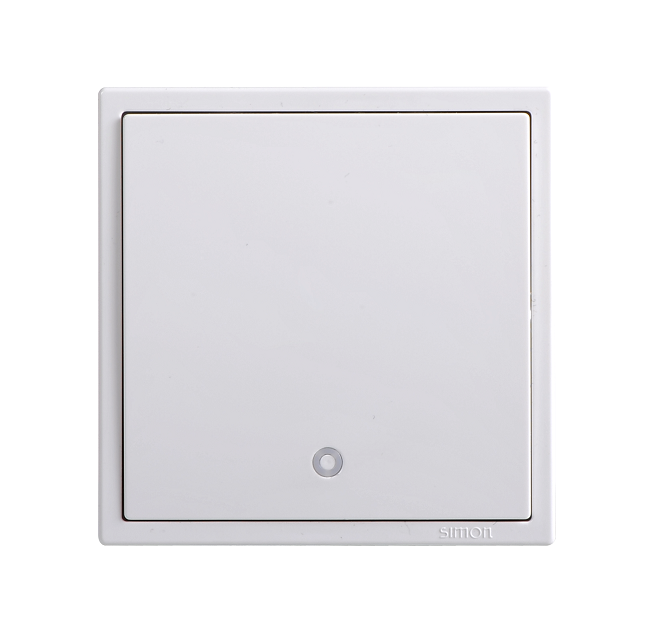 Công tắc 32A, 1 chiều có đèn LED Simon I7 703223 màu trắng đế vuông