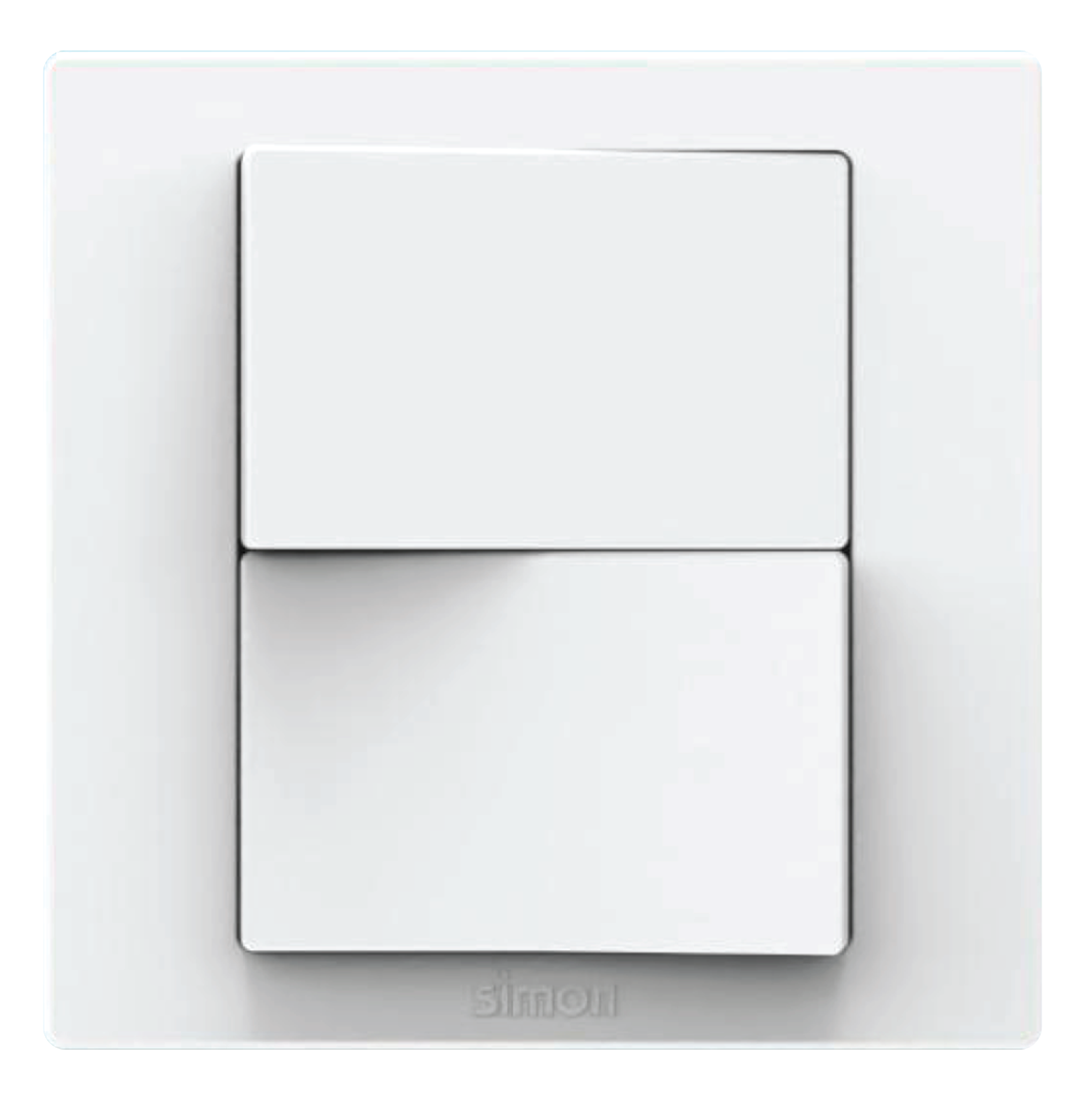 Công tắc đôi 2 chiều màu trắng Simon S5 S5122 lắp đế vuông