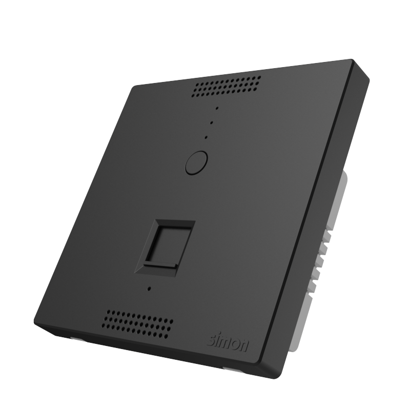 Ổ phát wifi trong phòng lắp đế âm vuông Simon 58E748-26 màu đen