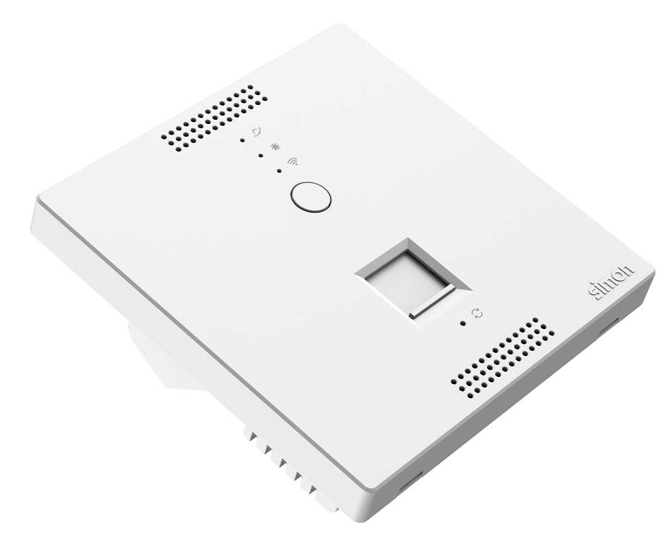 Ổ phát wifi trong phòng lắp đế âm vuông Simon 58E748 màu trắng