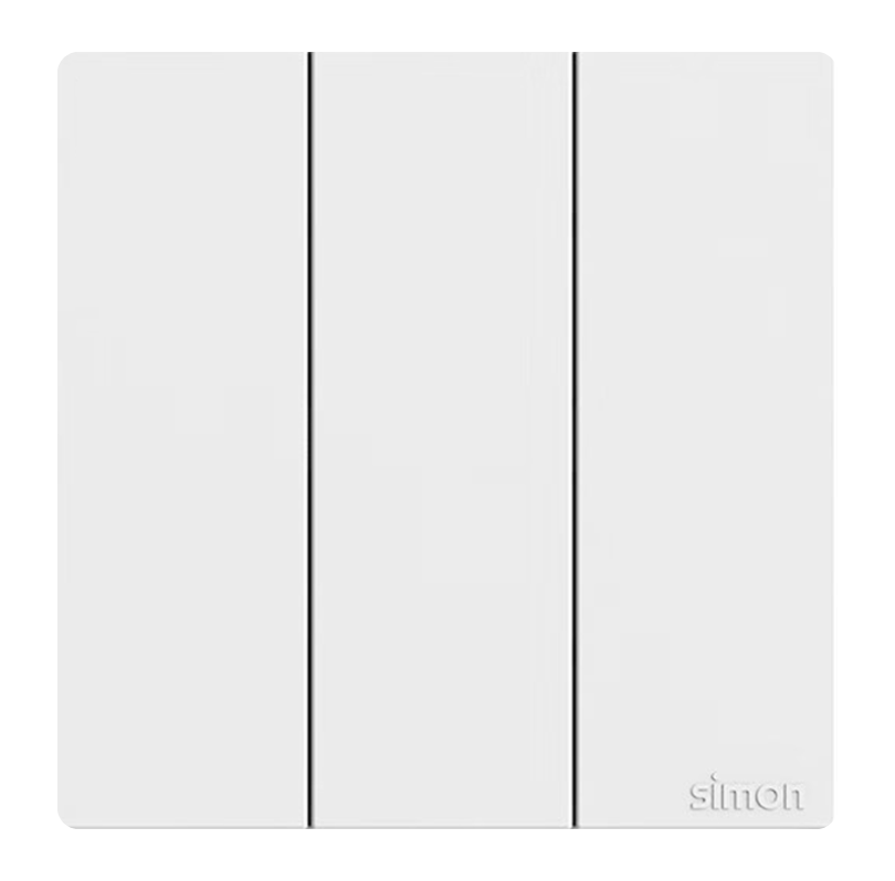 Công tắc ba 2 chiều 16A Simon K3 571032 Màu trắng lắp chuẩn đế vuông