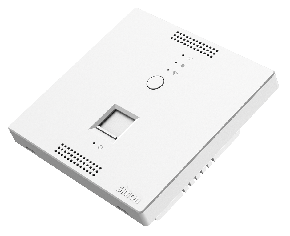 Ổ phát wifi trong phòng lắp đế âm vuông Simon 58E748 màu trắng