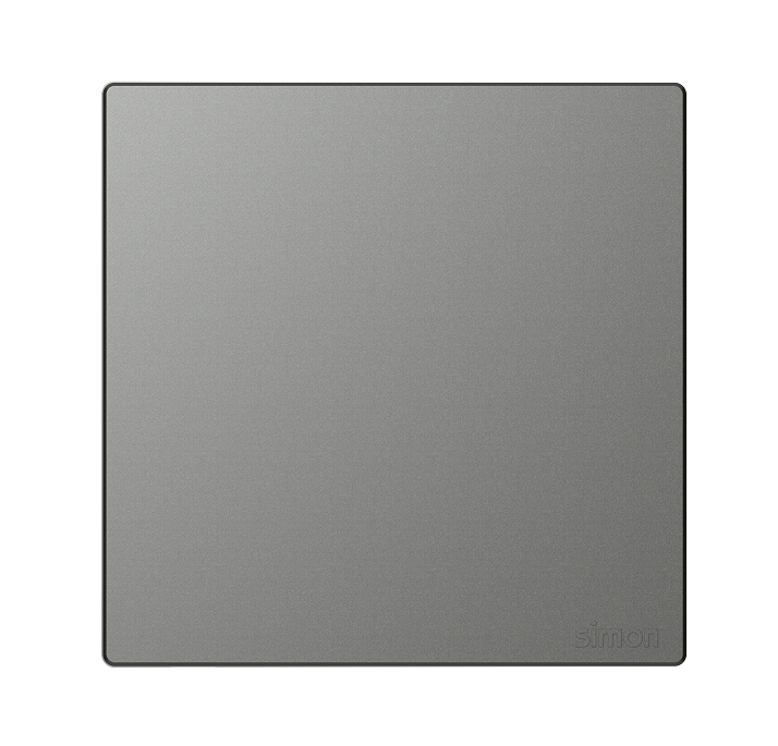 S6- Bộ Mặt che trơn (Grey) Simon 581000-61 màu xám