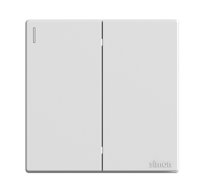 S6- Bộ Công tắc trung gian đôi Simon 581046 Màu trắng
