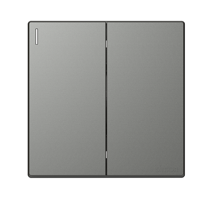 S6- Bộ Công tắc trung gian đôi (Grey) Simon 581046-61 Màu Xám