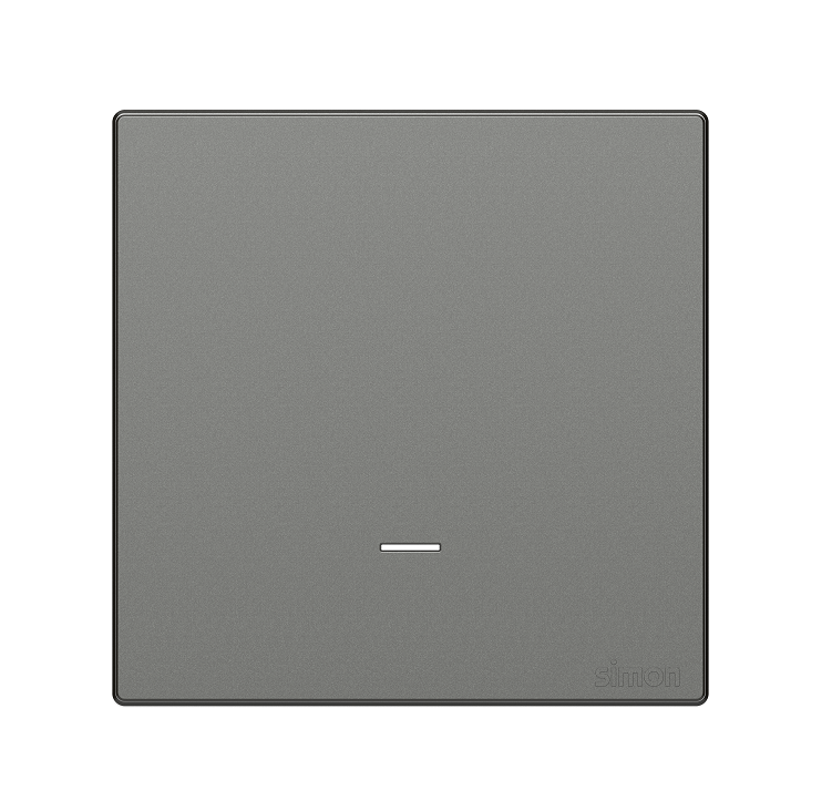 S6- Bộ công tắc 20A 2 cực 2 chiều kèm đèn LED (Grey) 582026-61 Simon màu xám