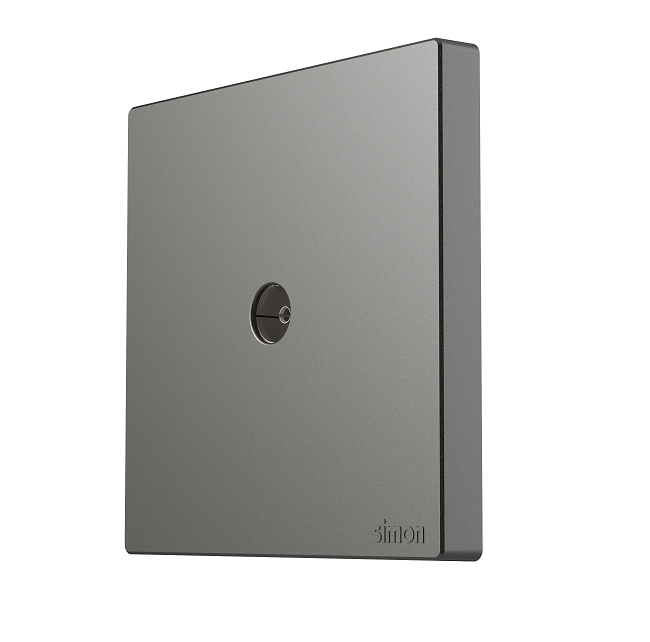 S6- Bộ ổ cắm ti vi đơn (Grey) Simon 585111-61 Màu xám