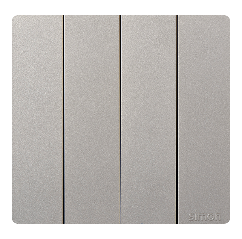 Công tắc bốn 2 chiều 16A Simon K3 571042-46 Màu sâm panh lắp chuẩn đế vuông