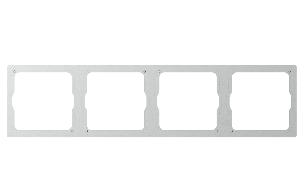 Module Khung bốn màu Bạc Simon M7 660840-6R đế vuông