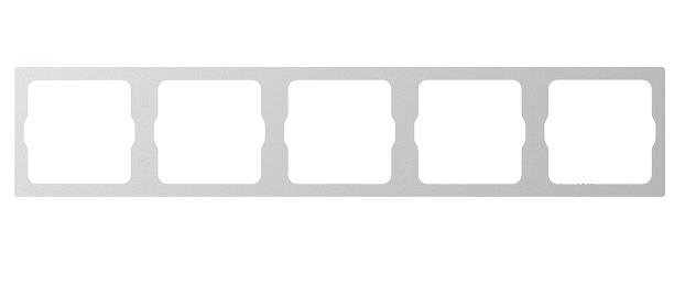 Module Khung năm màu Bạc Simon M7 660850-6R đế vuông