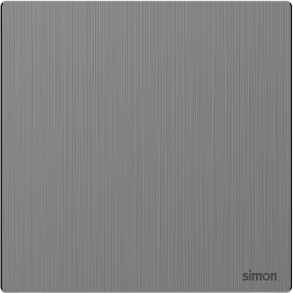 M7 Metal- Bộ nút che trơn (Brushed Grey) Simon 661000M-2B