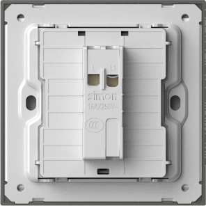 M7 Metal- Bộ nút nhấn đơn (16AX 250V) (Brushed Grey) Simon 661011FM-2B