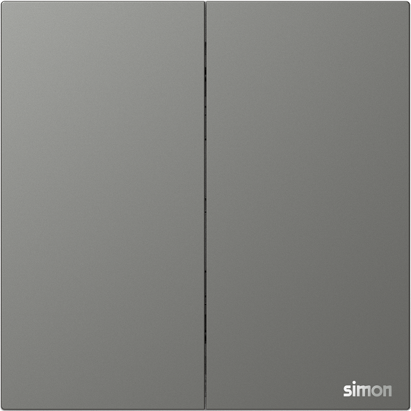M7 AIR- Bộ nút nhấn đôi (16AX 250V) (Platinum Grey) Simon 661021F-6Q