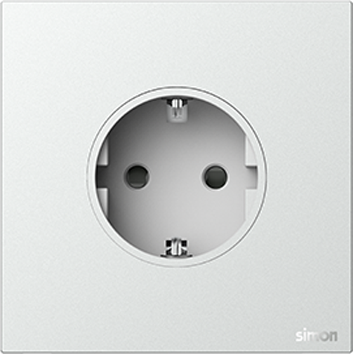 Module Ổ cắm Schuko chuẩn F màu Bạc Simon M7 661687-6R đế vuông