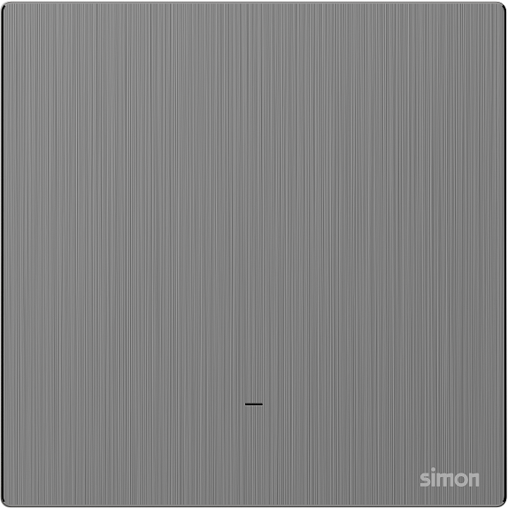 M7 Metal- Bộ công tắc 20A 2 cực có đèn LED  (Brushed Grey) Simon 662025M-2B