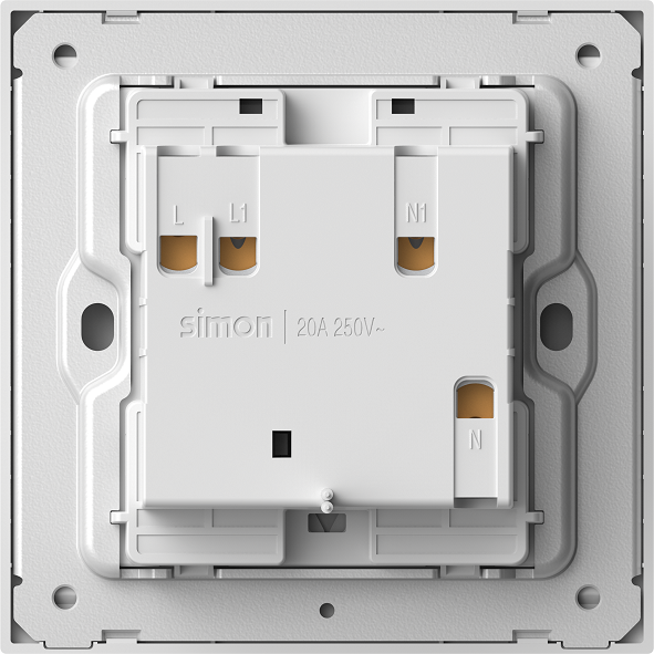 M7 Gem- Bộ công tắc 20A 2 cực 2 chiều có đèn LED (Diamond White) Simon 662026G-4F