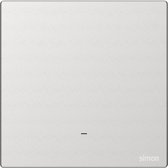 M7 Metal- Bộ công tắc 20A 2 cực 2 chiều có đèn LED (Frosted Sliver) Simon 662026M-2A