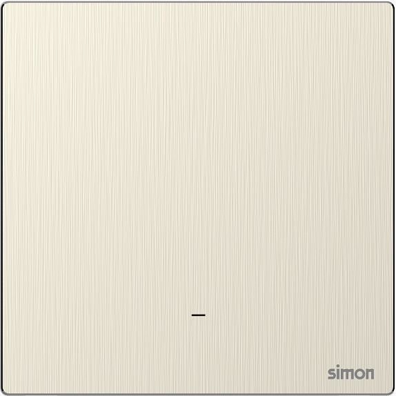 M7 Metal- Bộ công tắc 20A 2 cực 2 chiều có đèn LED(Satin Gold) Simon 662026M-2C