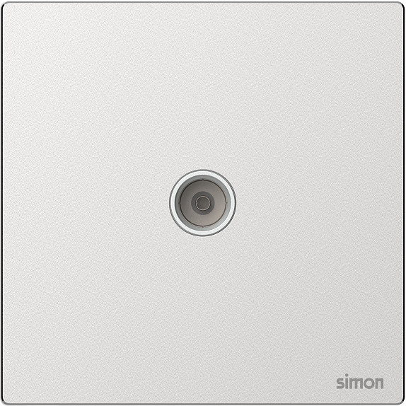 M7 Metal- Bộ ổ cắm TV (Frosted Sliver) Simon 665111M-2A