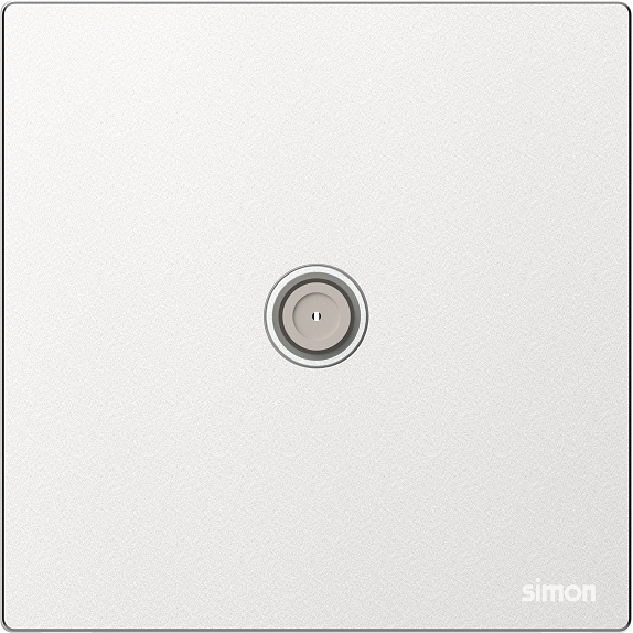 M7 Metal- Bộ ổ cắm TV chuẩn F (Frosted Sliver) Simon 665114M-2A màu bạc