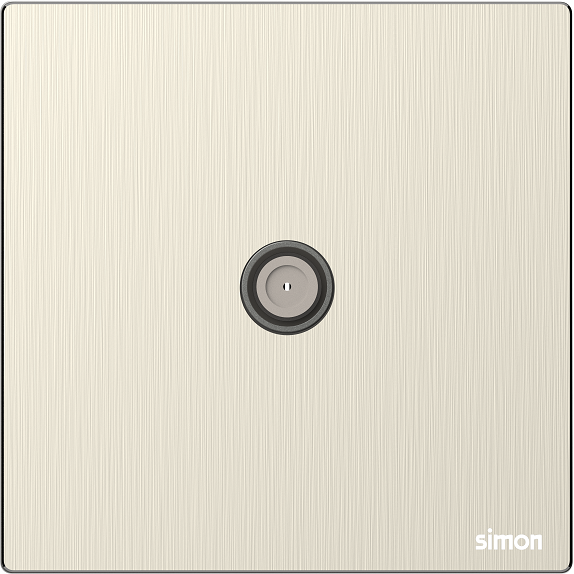 M7 Metal- Ổ cắm TV chuẩn F (Satin Gold) Simon 665114M-2C