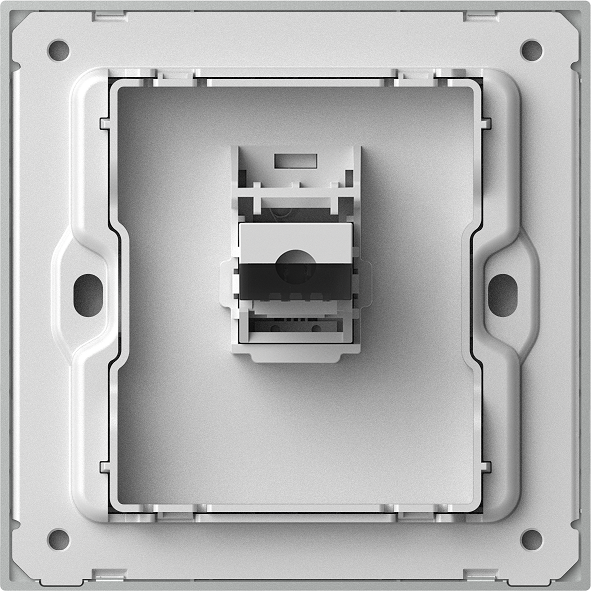 M7 Metal- Bộ ổ cắm điện thoại (RJ11) (Brushed Grey) Simon 665214M-2B