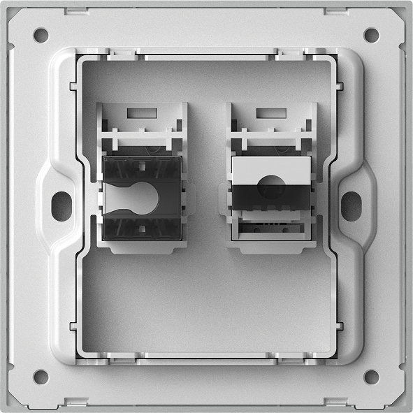 M7 AIR- Bộ ổ cắm điện thoại + mạng Cat6 (Platinum Grey) Simon 665229-6Q