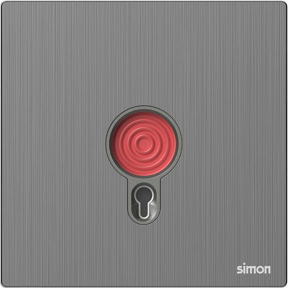 M7 Metal- Bộ nút khẩn cấp (Brushed Grey) Simon 665901M-2B