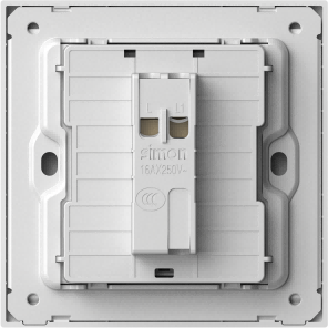 Module công tắc chuông cửa màu Trắng Simon M7 666301 đế vuông