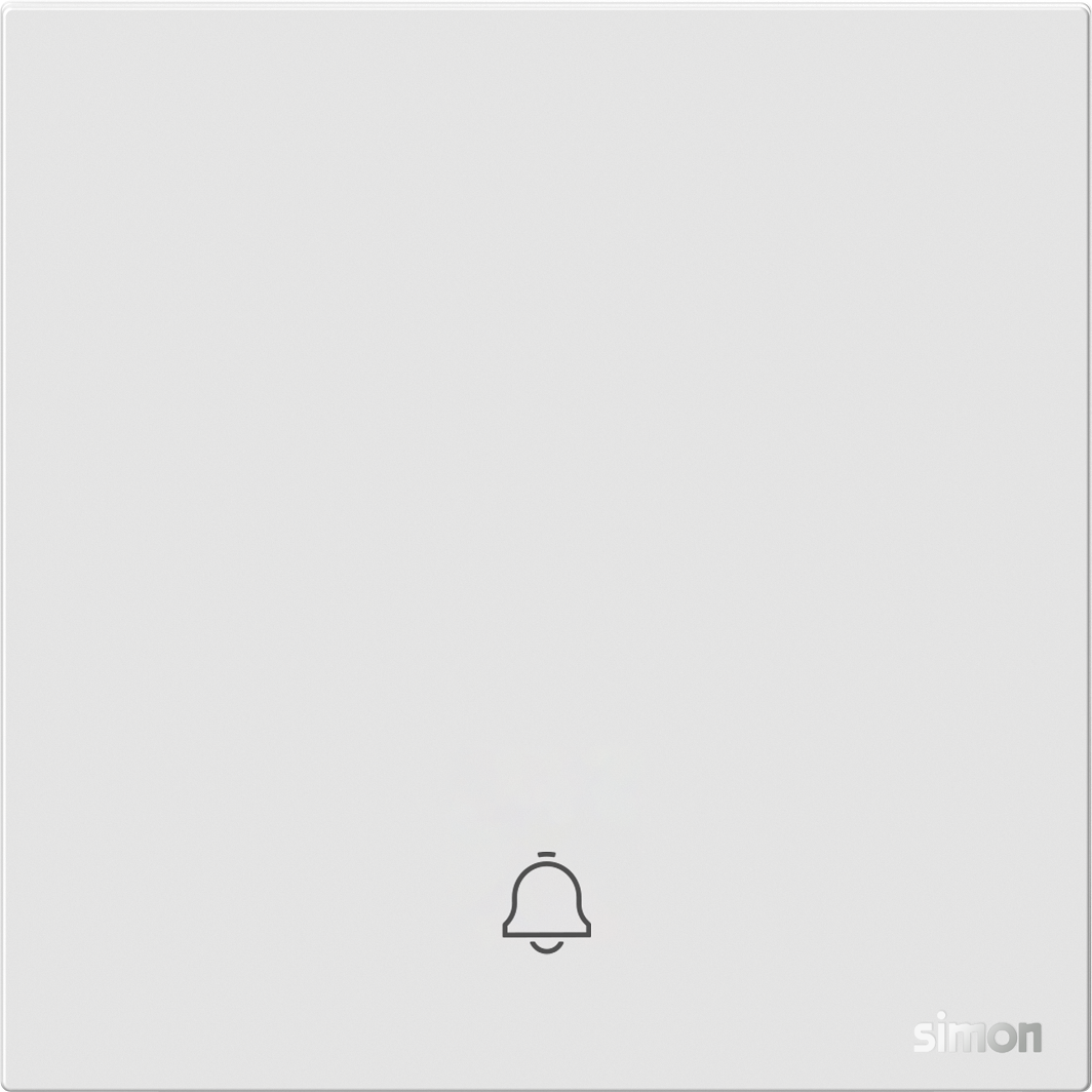 Module công tắc chuông cửa màu Trắng Simon M7 666301 đế vuông