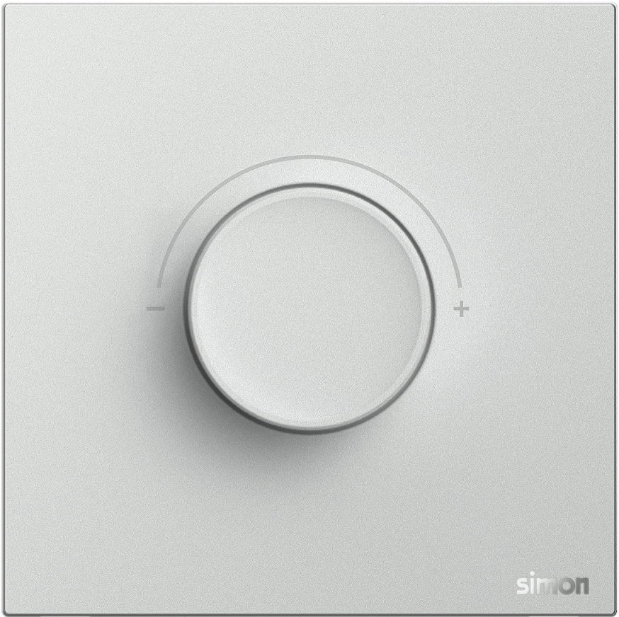 Module Công tắc chiết áp đèn LED màu Bạc Simon M7 66E102-6R đế vuông